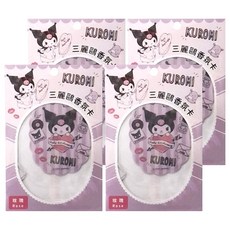 KUROMI 酷洛米 香氛卡2 SYBK70-3 酷洛米愛心, 4個, 玫瑰