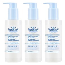 THE FACE SHOP 菲詩小舖 Dr.Belmeur弱酸性胺基酸凝膠泡沫潔面乳, 3瓶, 190ml