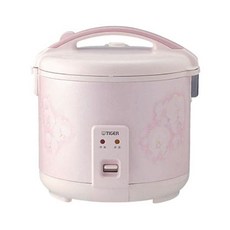 TIGER 虎牌 6人份傳統機械式電子鍋 JNP-1000，操作簡單，附飯匙量杯, 粉紅色