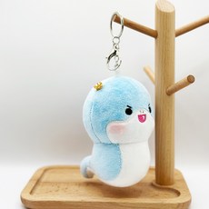 푸른뱀 인형 키링, 120mm, 블루, 1개