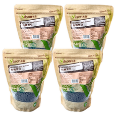 Vilson 米森 有機黑豆 慈心有機驗證商品 無添加防腐劑、人工香料及色素, 450g, 4包
