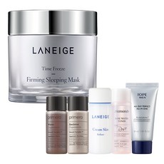 라네즈 타임프리즈 퍼밍 슬리핑 마스크 60ml + 아모레퍼시픽 기초케어 5종, 1세트