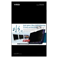 YADI 亞第 插卡隱貼 水之鏡防窺片, 16.0吋 16:10, 防眩光 藍光過濾 隱私保護, 1個, 單一顏色