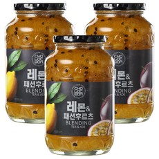 초록원 레몬 앤 패션후르츠 액상차, 1kg, 1개입, 3개