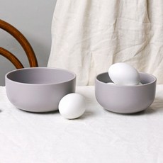 보울보울 레트로라인, 애쉬그레이, 공기 + 대접, 1세트