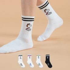 Sockpiens 史努比旅行時尚襪4雙組