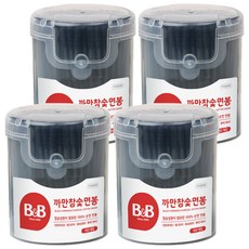비앤비 까만참숯면봉, 150개입, 4개