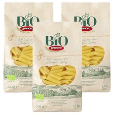 그라노로 유기농 펜네, 500g, 3개