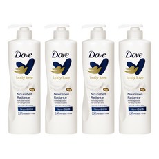 Dove 多芬 Body Love系列 保濕亮澤身體乳液 富含NutriDUO 適用於非常乾燥的皮膚, 400ml, 4瓶