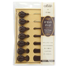 Clover 可樂牌 蕾絲梭編用耳尺 (57-860) 1mm-13mm 一套7枚 ABS樹脂, 1組