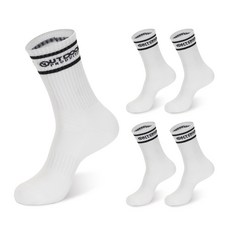 OUTDOOR PRODUCTS 經典雙層氣墊中筒襪 5雙組, 象牙白