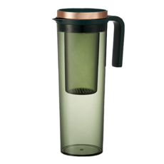 Green Bell 綠貝濾網冷水壺 - 密封防漏, 綠色, 1.1L, 1個