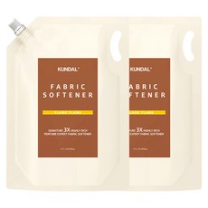 KUNDAL 昆黛爾 3倍超濃縮香氛柔軟精補充包 依蘭依蘭香, 2.7L, 2個