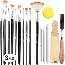 메이크마인 에일리언 유화펜 브러쉬 16종 세트, 3세트