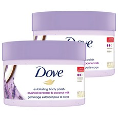 Dove 多芬 碎薰衣草和椰奶磨砂膏, 2個