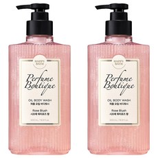 HAPPY BATH Perfume Boutique精油香氛沐浴露 Rose Blush香, 2瓶, 500ml