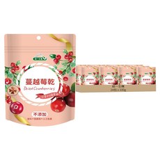 統一生機 蔓越莓乾, 24包, 100g