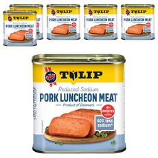 TULIP 特級豬肉餐肉 減鈉40%, 340g, 6罐