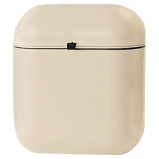 沐慕家居 廚房壁掛式廚餘垃圾桶 12L 塑膠, 奶茶棕, 1個