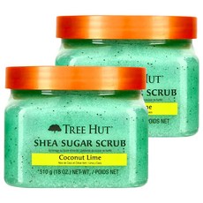 TREE HUT 乳油木蜜糖身體磨砂膏 Coconut Lime, 510g, 2件