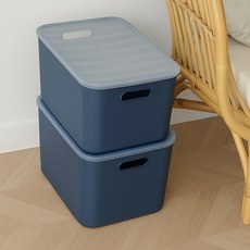 BONOHOUSE I'm收納箱, 海軍藍，23.5L, 8個