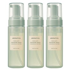 AROMATICA 艾瑪植萃 女性私密處溫和清潔慕斯, 170ml, 3瓶