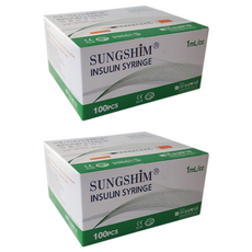 성심 인슐린 주사기 1mL 13mm 30G, 200개