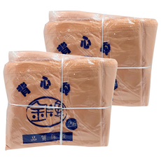 家邦企業社 橘色2斤背心袋 24*43cm，HDPE，10包, 20包