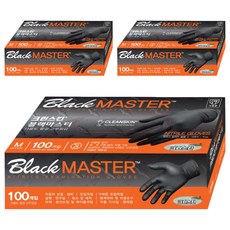 Clean Skin 大師級丁腈手套, 黑色, 中(M), 3個