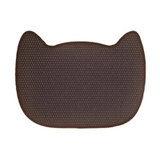 Catfeet 貓型防落砂踏墊 防水材質 雙層設計 循環利用 清洗容易, 可可色, 1個