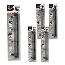 UdiLife 16 hold掛 J型4勾掛架 霧黑色 免釘壁掛 門後掛勾, 5入