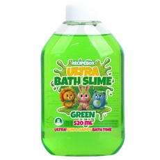 레시피박스 어린이 울트라 목욕 바스슬라임 그린, 520ml, 1개