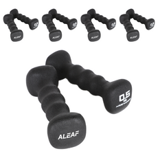 아리프 네오프렌 사각 아령 블랙, 0.5kg, 10개
