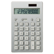 MUJI 無印良品 計算機 大 12位, 銀色, 1個