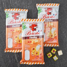 더래핑카우 벨큐브 체다 24개입, 125g, 3개