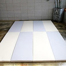 루키디자인 크리미 확장형 TN 4단 유아 폴더매트 2p, 애쉬 그레이