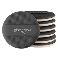 gloss&glow 氣墊粉撲, 黑色的, 7個