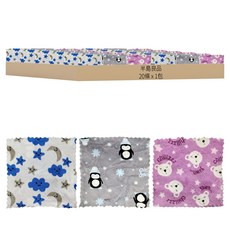 半島良品 珊瑚絨抹布 卡通 20條, 1包