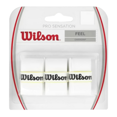 Wilson PRO OVERGRIP 握把皮 3件組, 白色, 100g, 1組
