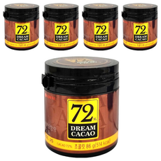 LOTTE 樂天 72% 骰子巧克力, 濃郁醇厚口感, 獨立包裝方便攜帶, 86g, 5罐