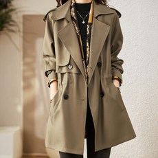 페이퍼먼츠 이뉴 더블 단추 하프 바바리 자켓 06037