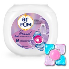 ar FUM 紡優美 5合1洗衣膠囊 純花香, 1罐, 42顆