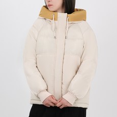 엘쏘 여성용 베이직 스타일 패딩 후드 점퍼