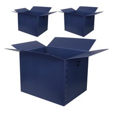 코멧 두꺼운 이사박스 3T, 네이비, 3개