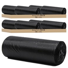 BangJiaShi 幫家適 平口黑色垃圾袋 100 x 80cm, 100L, 8捲