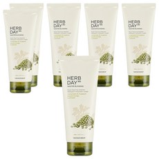 THE FACE SHOP 菲詩小舖 Herb Day 365綠豆艾草洗面乳, 170ml, 6條