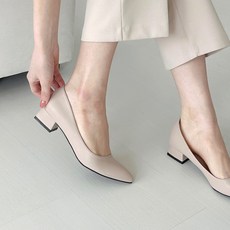 SHOE. CARPE 大尺碼舒適好穿基本款厚底高跟鞋 3cm