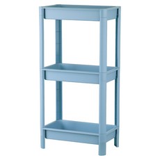 HOUSE 好室喵 四角莫迪三層架, 藍色, 1個