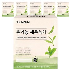 티젠 유기농 제주녹차, 1.2g, 40개입, 6개