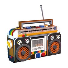 ZHEGAO 哲高 1990收音機迷你積木, 662018LI, 1個